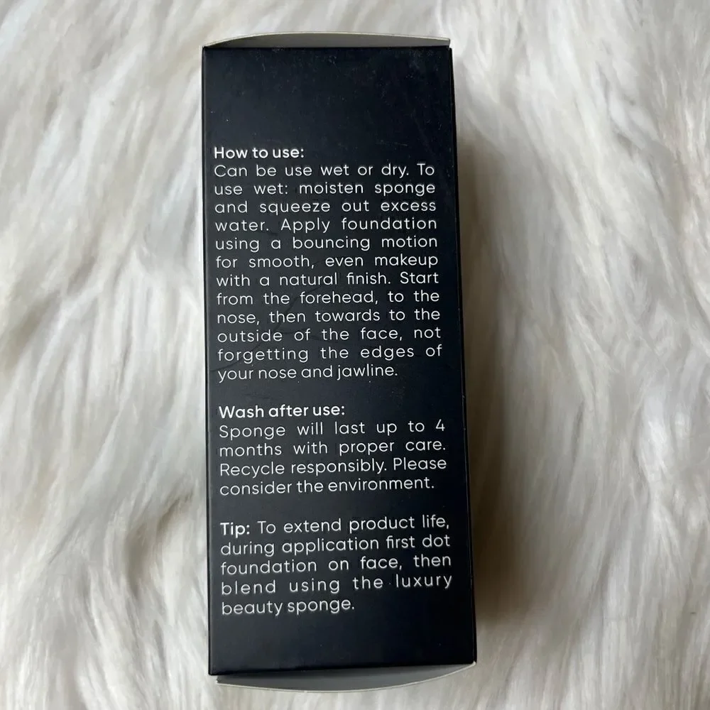 Elaina Badro Luxury Beauty sponges Black & Grey Set of 2